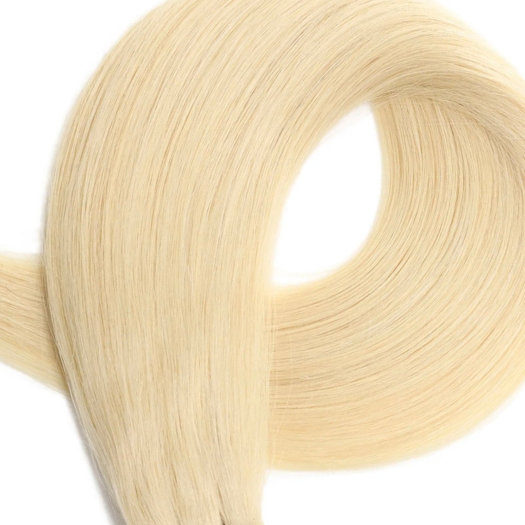 22" Clip In Extensions - Bleached Blonde 613#