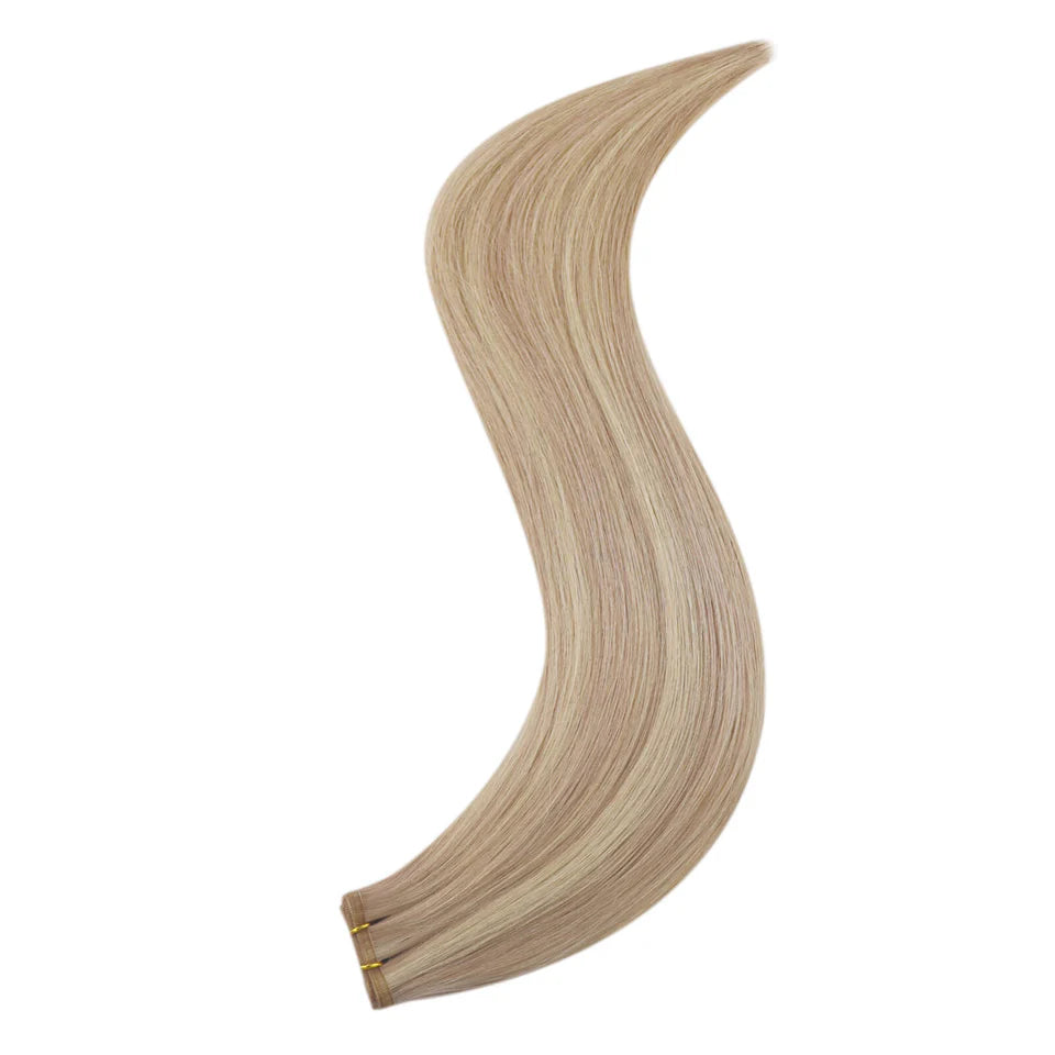 24" Clip In Extensions - Beige Blonde 613/27#