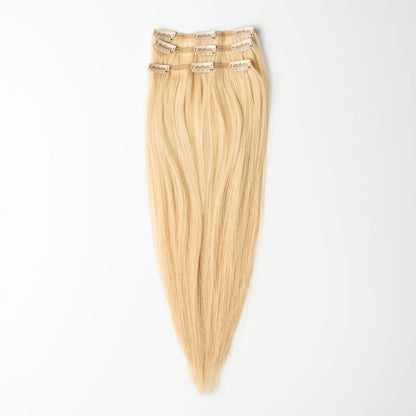 22" Clip In Extensions - Bleached Blonde 613#