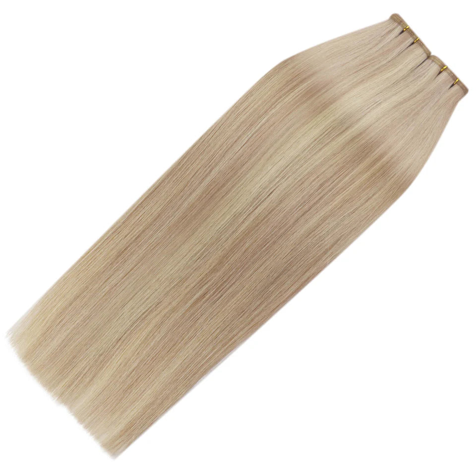 24" Clip In Extensions - Beige Blonde 613/27#