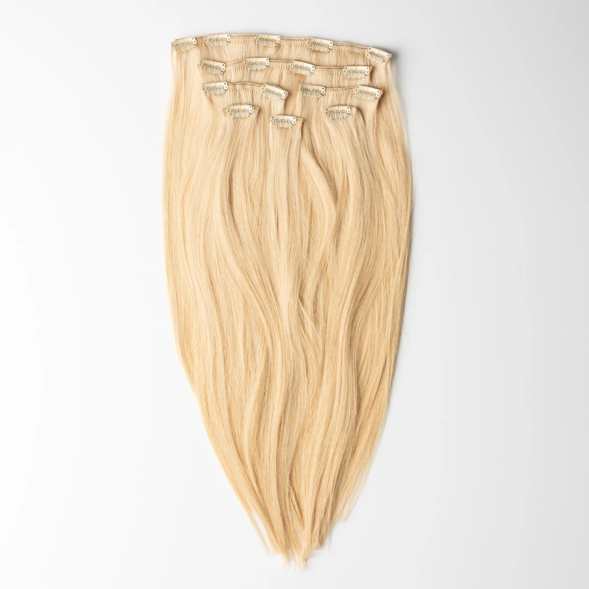 22" Clip In Extensions - Bleached Blonde 613#