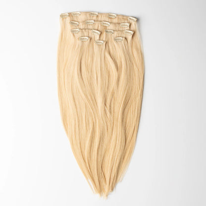 22" Clip In Extensions - Bleached Blonde 613#